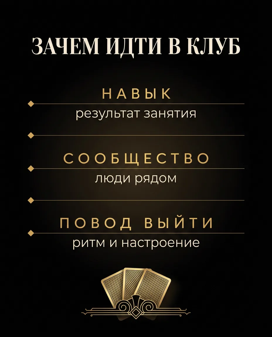 Инфографика: зачем идти в клуб по интересам — навык, сообщество или повод выйти из дома