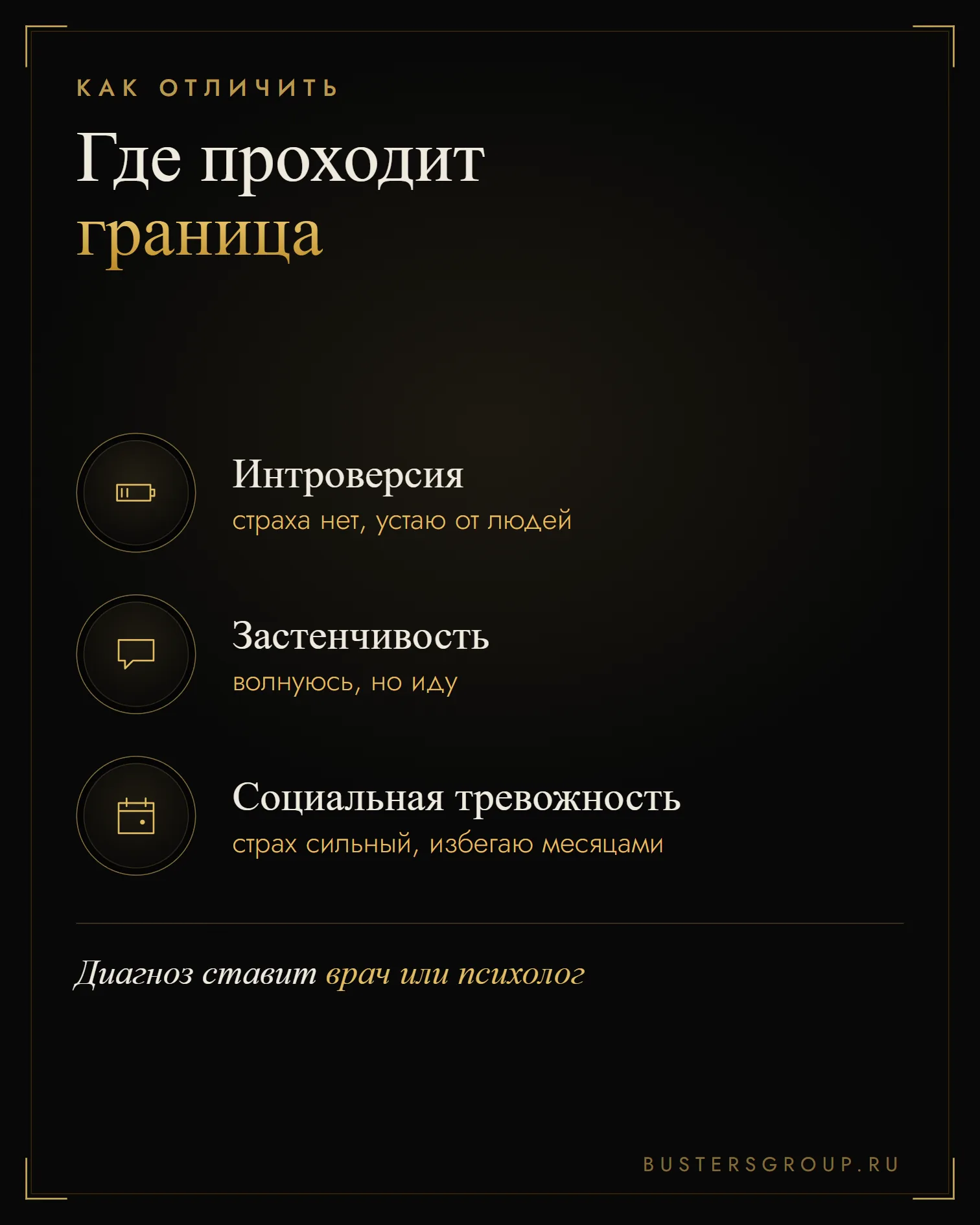 Застенчивость, интроверсия и социальная тревожность: чем отличаются по силе страха и избеганию